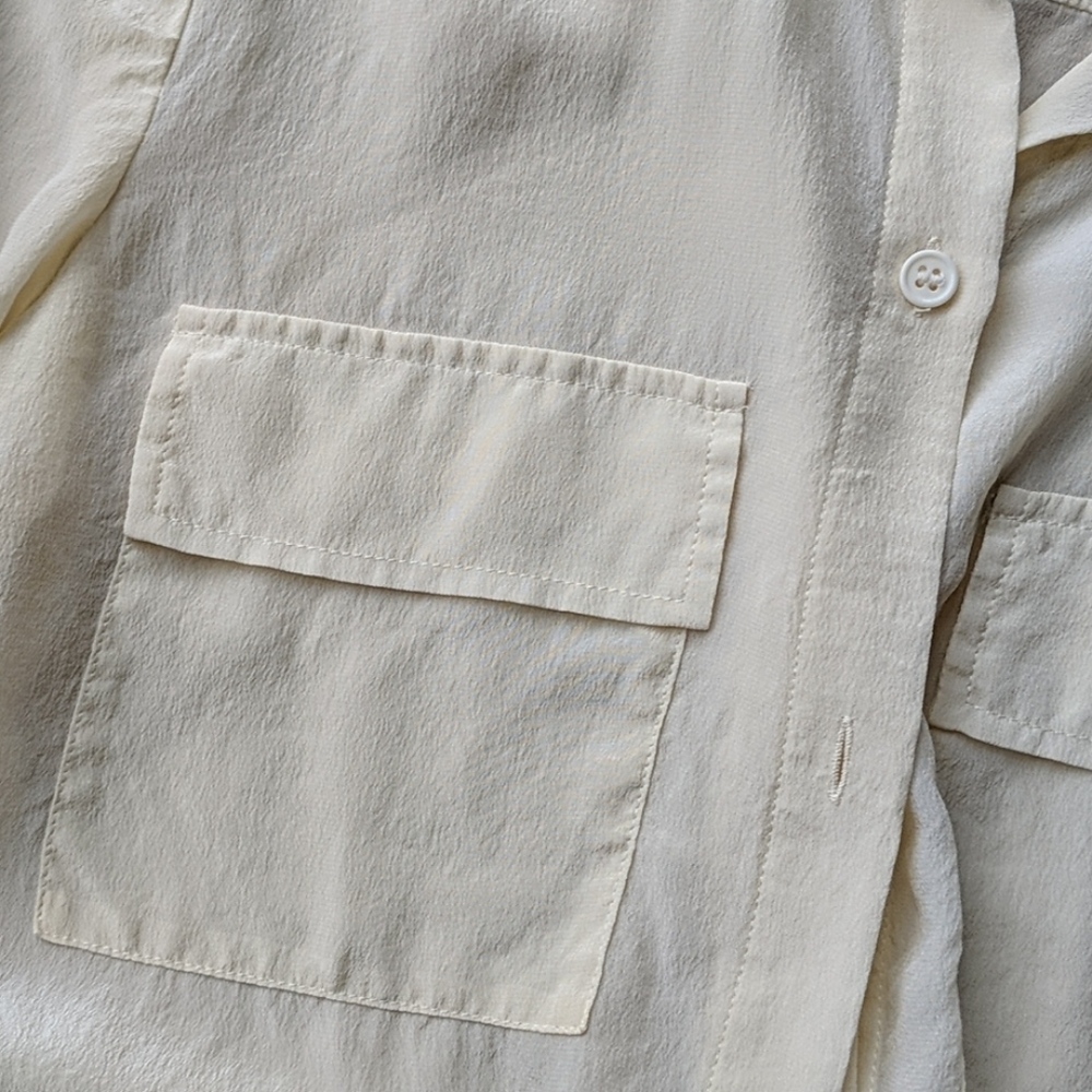 Silk Button Down - image 5